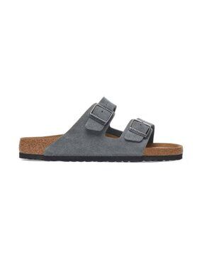 Birkenstock Arizona Soft Footbed Suede Sandal - Basalt Gray 1029790